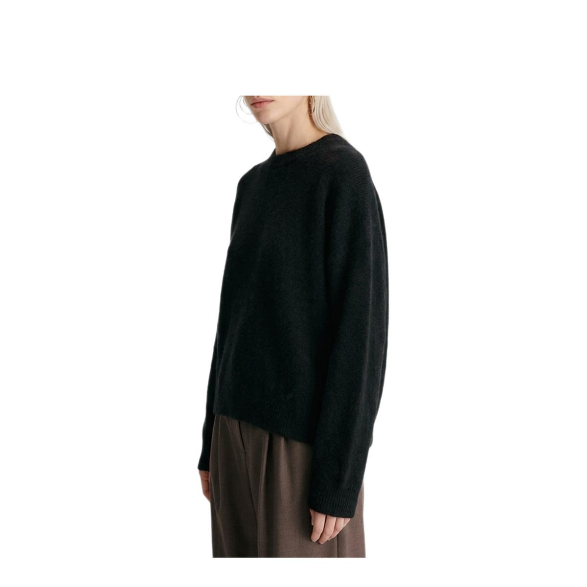 MAYFEYR - Loulou Studio - Black Tristan Sweater - TRISTANLDSBLACK