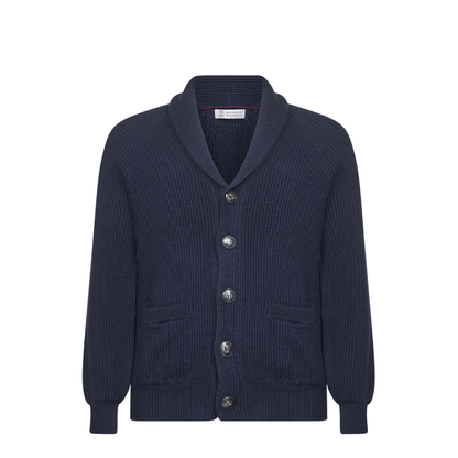 Long Sleeve Cardigan Navy Blue