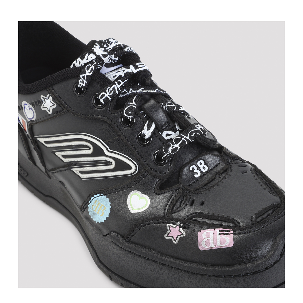MAYFEYR - Balenciaga - Black Multi Hamptons Sneakers - 856420WHPSK1080