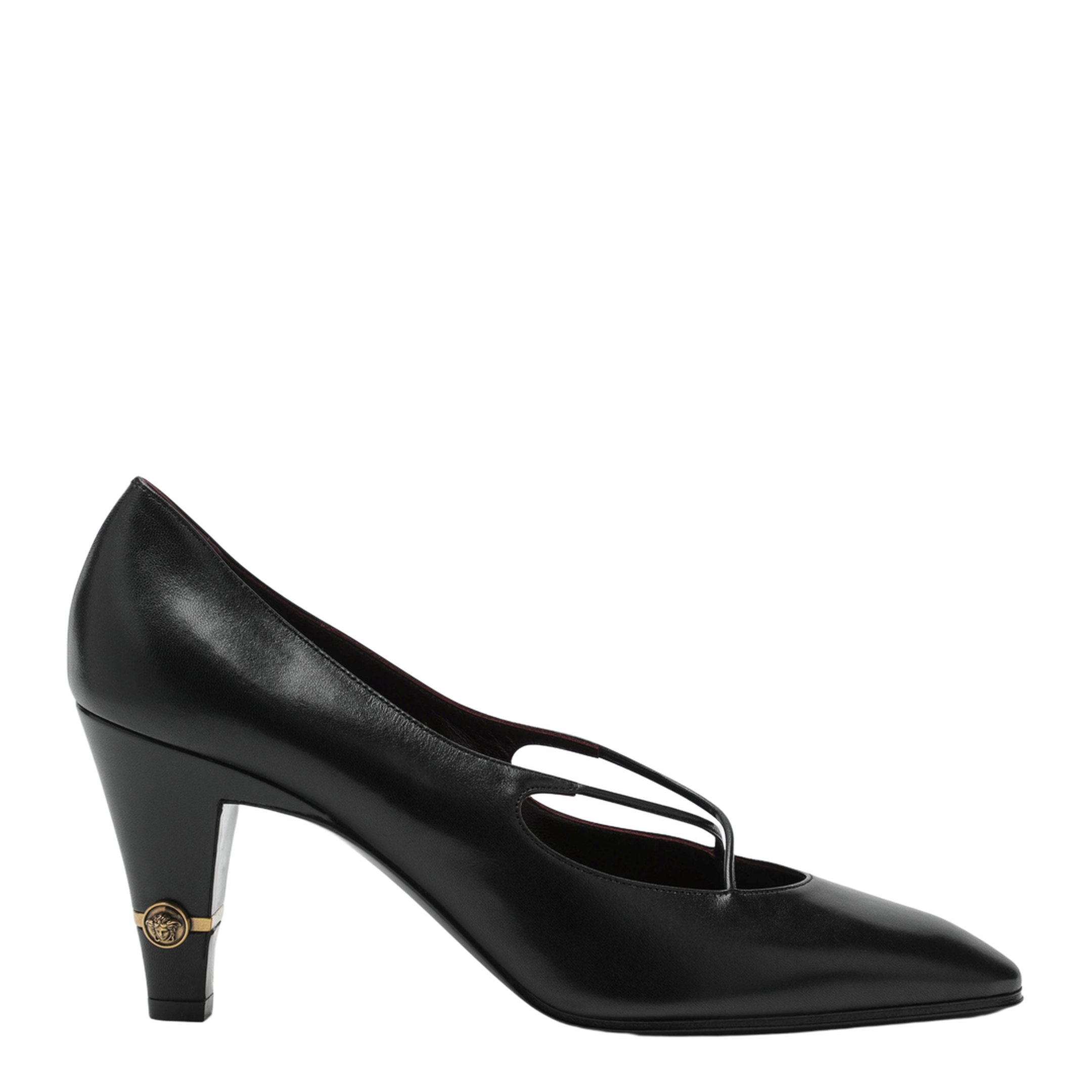 MAYFEYR - Versace - Giulietta Pumps In Black Leather - 10232801A172531B55J