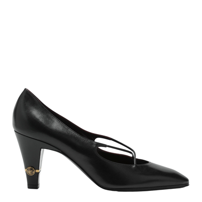 MAYFEYR - Versace - Giulietta Pumps In Black Leather - 10232801A172531B55J