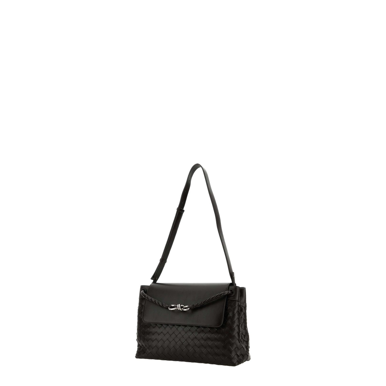 Dark Brown Leather Medium Andiamo Crossbody Bag