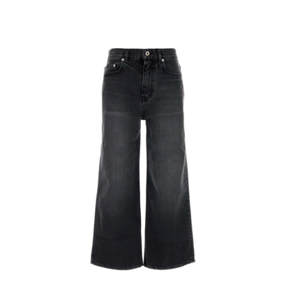 MAYFEYR - Kenzo - Cropped Black Stretch Denim Pants - FF62DP2336C8BS