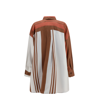 MAYFEYR - Kiton - Long Striped Silk Shirt - D51402K0999G08009