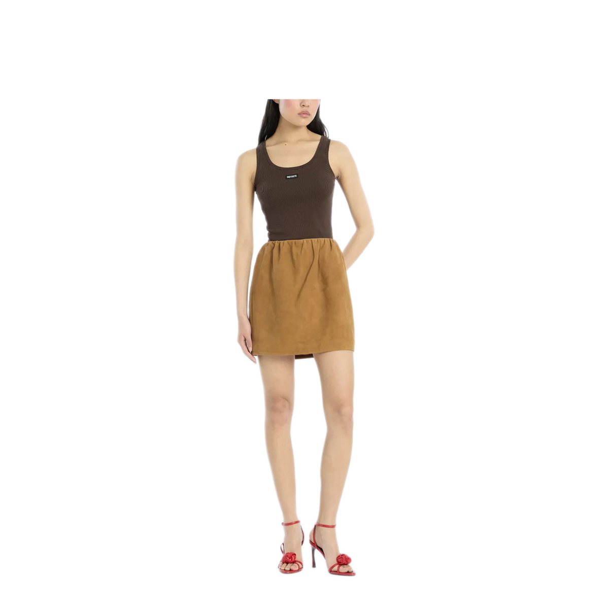 MAYFEYR - Rotate - Suede Mini Skirt - 1155792458