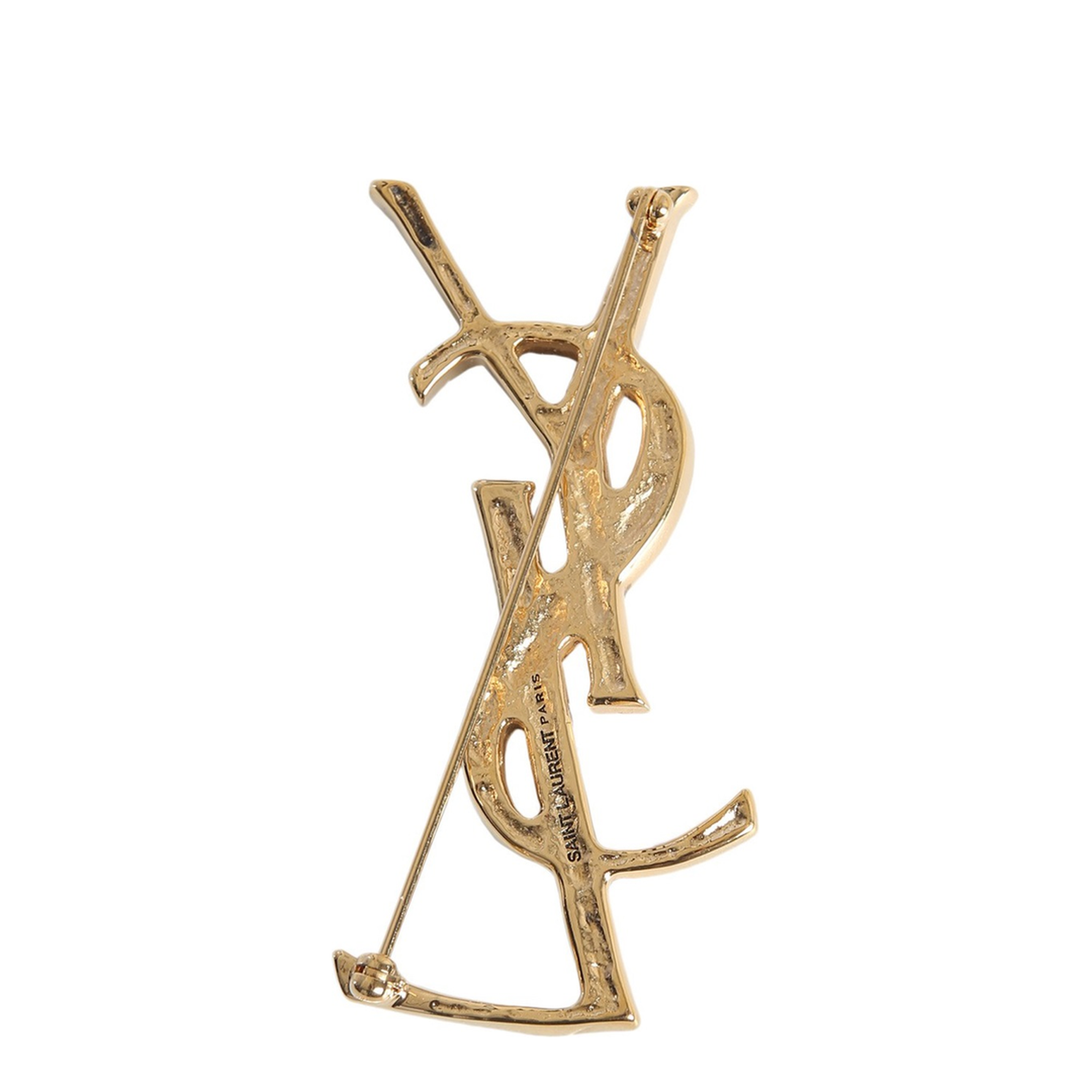 CASSANDRE Crocodile Brooch in Metal in Gold