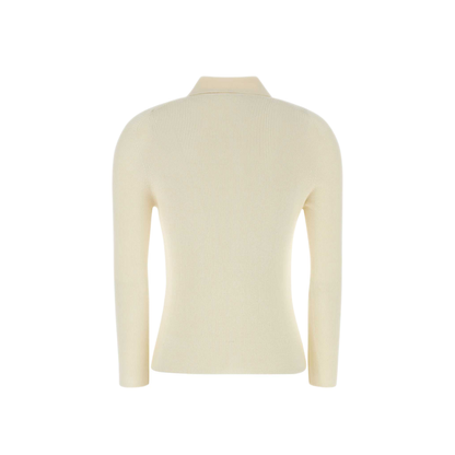 MAYFEYR - Fendi - Cream Stretch Wool Blend Shirt - FZE558AW4BF0HWA