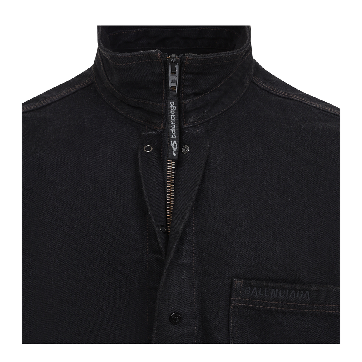 MAYFEYR - Balenciaga - Vintage Black Zip Up Shirt - 850059TBP478975