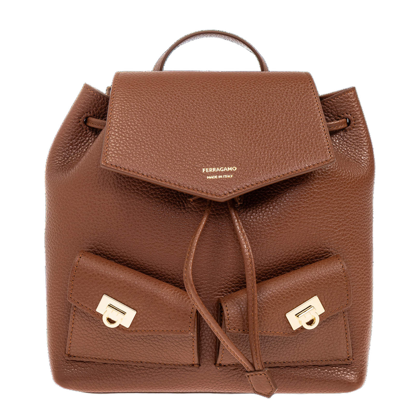 Leather backpack