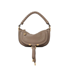 Marcie Mini Soft Leather Shoulder Bag - Brown