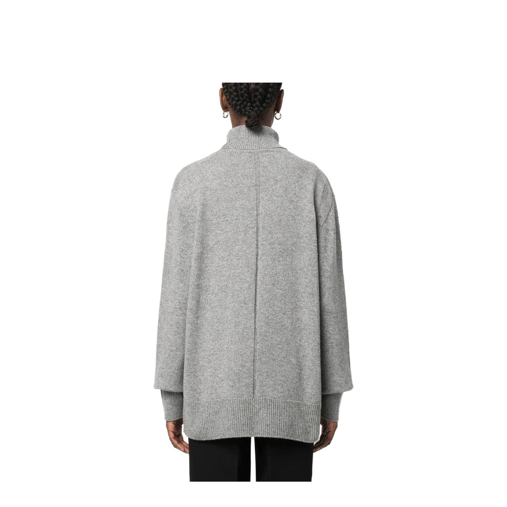 Turtleneck Grey in Wool and Cashmere