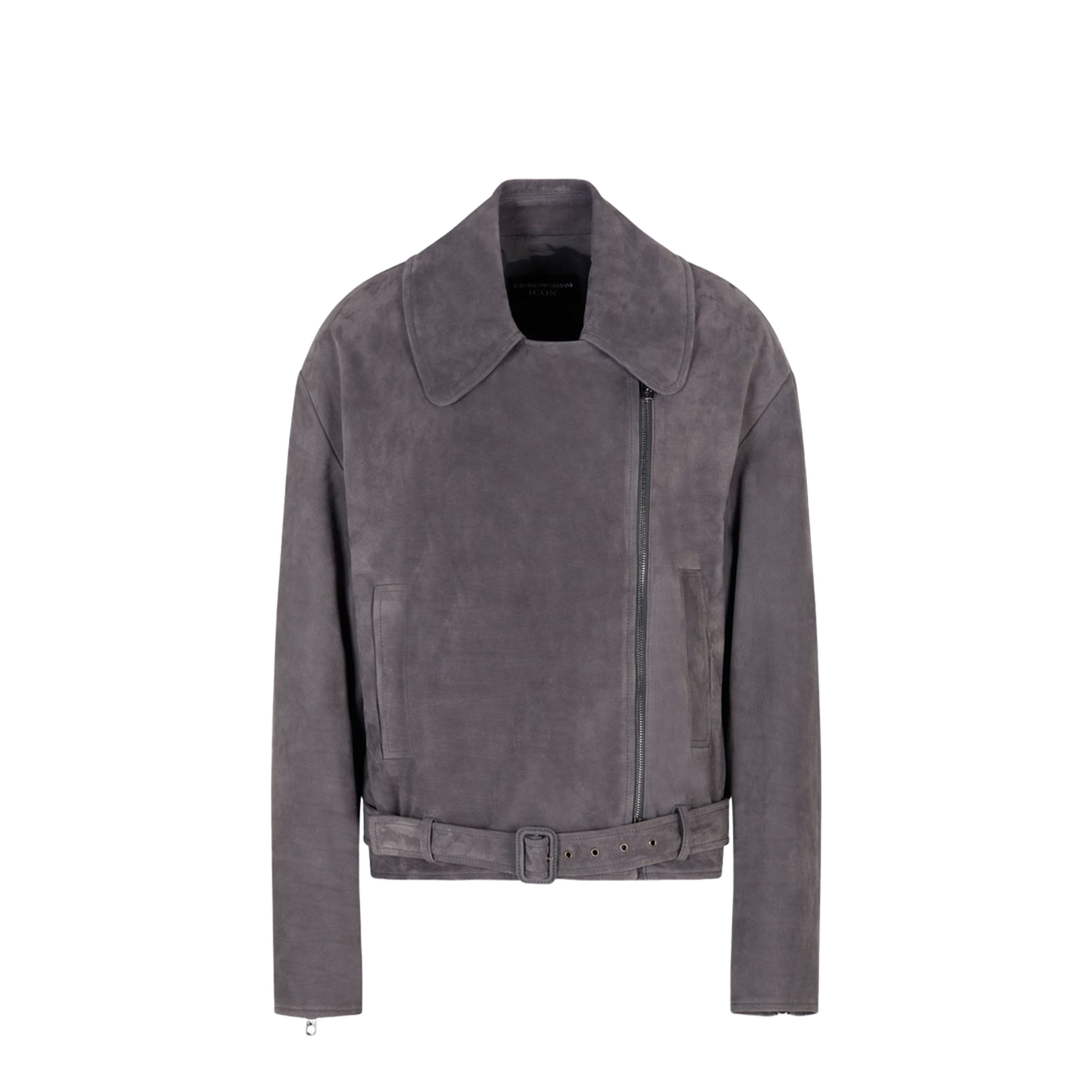 Icon Nubuck Calf Leather Biker Jacket