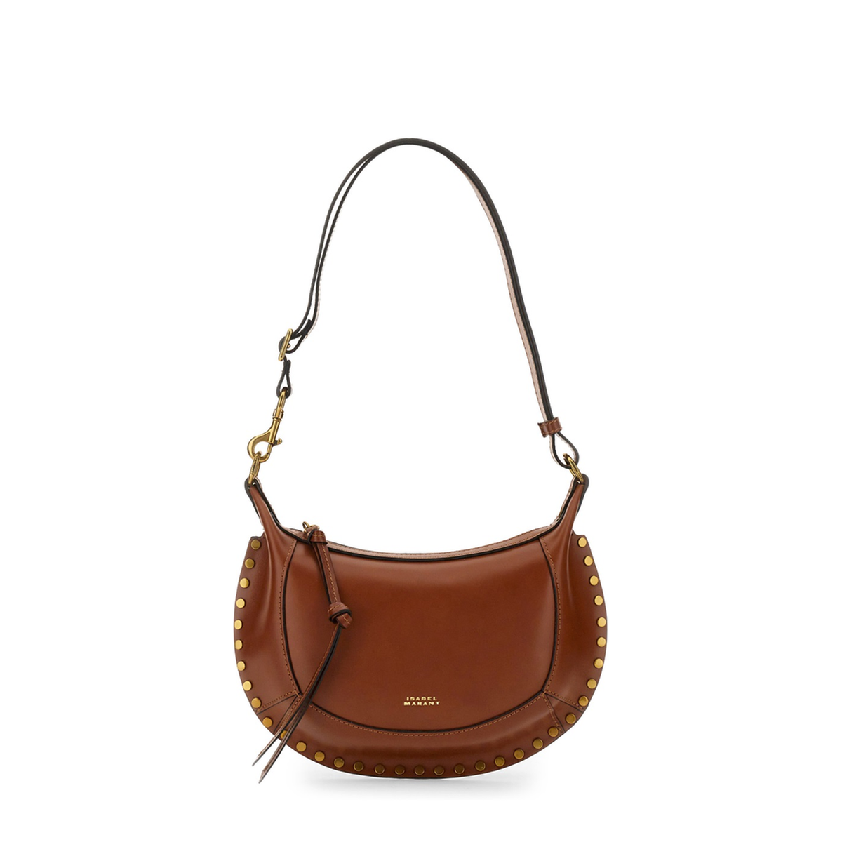 Oskan Moon Calf Leather Shoulder Bag - Cognac