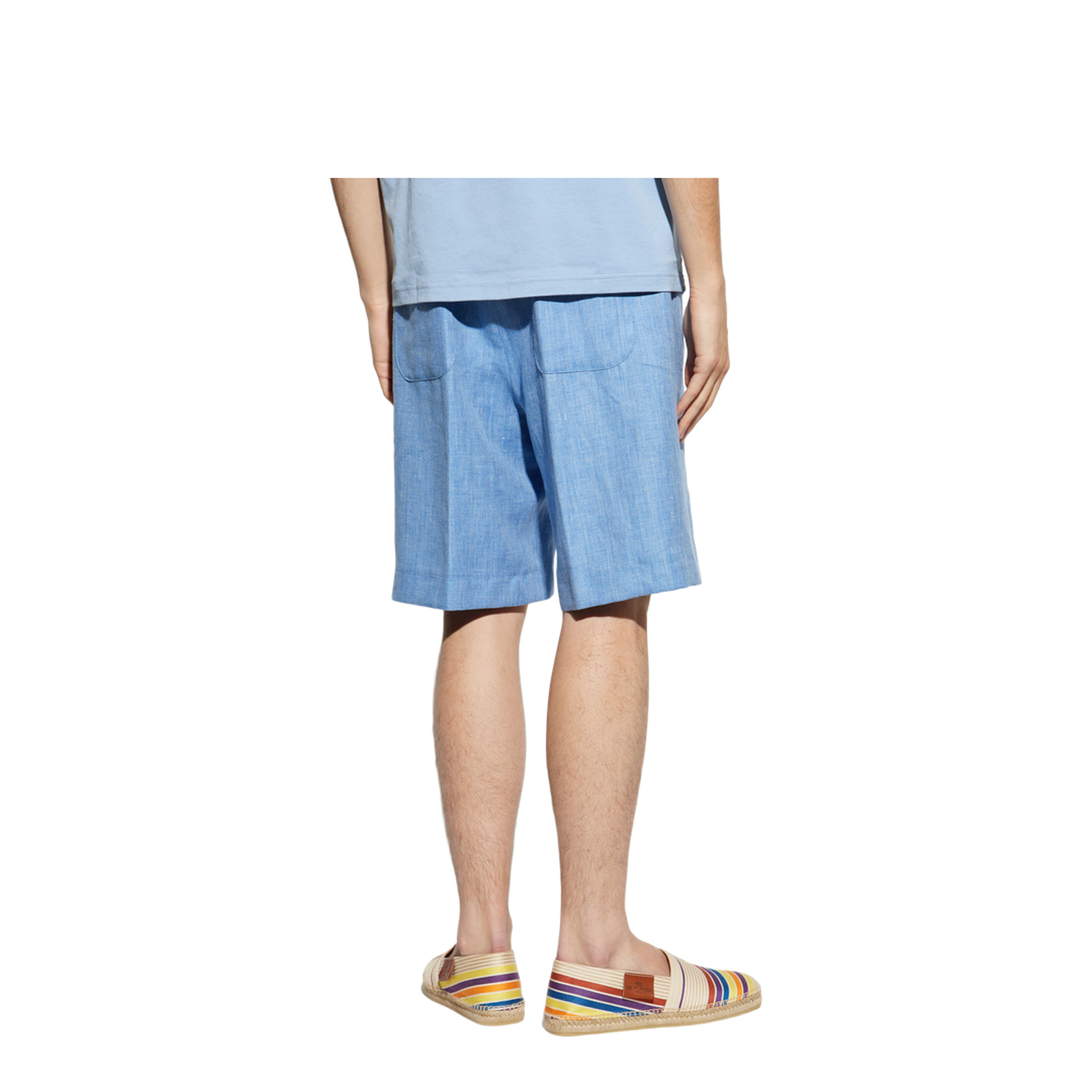 Linen and Wool Bermuda Shorts