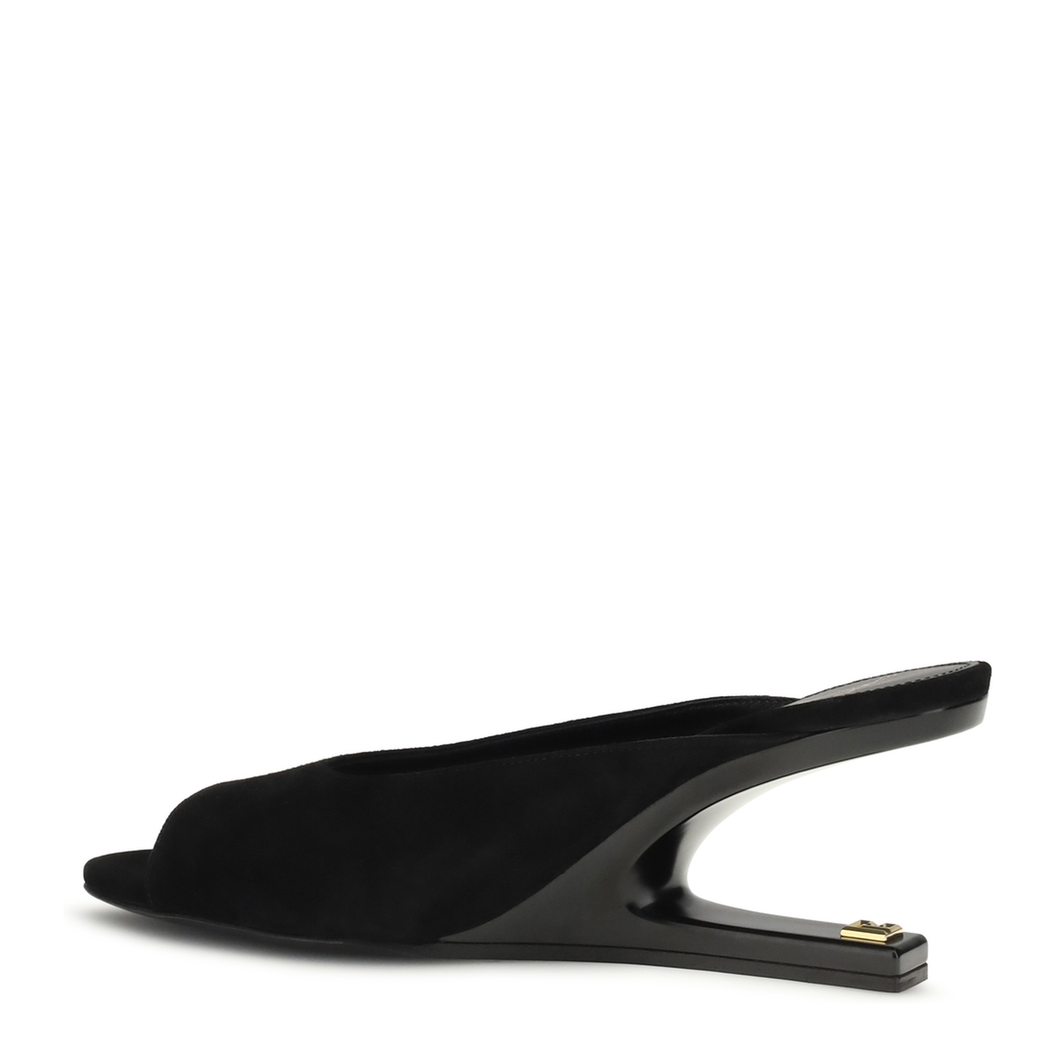 MAYFEYR - Balmain - Suede Open Toe Mules - GN0UR243LCMK0PA