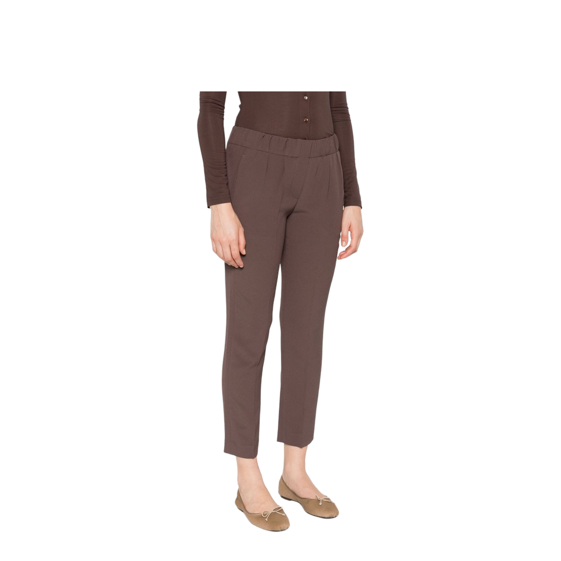 Tailored Jogger Pants - Brown