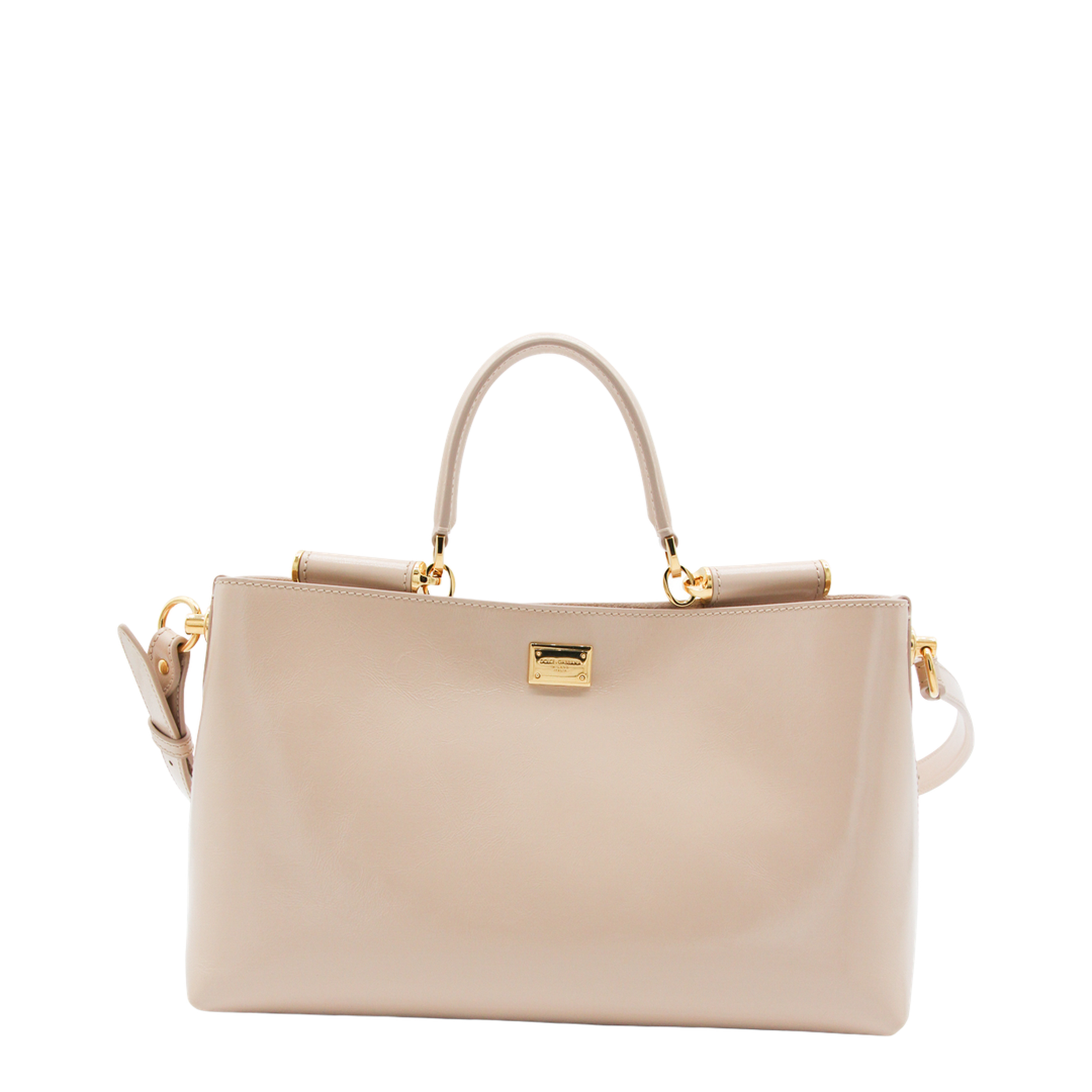 Handbag in Flesh-Coloured Leather