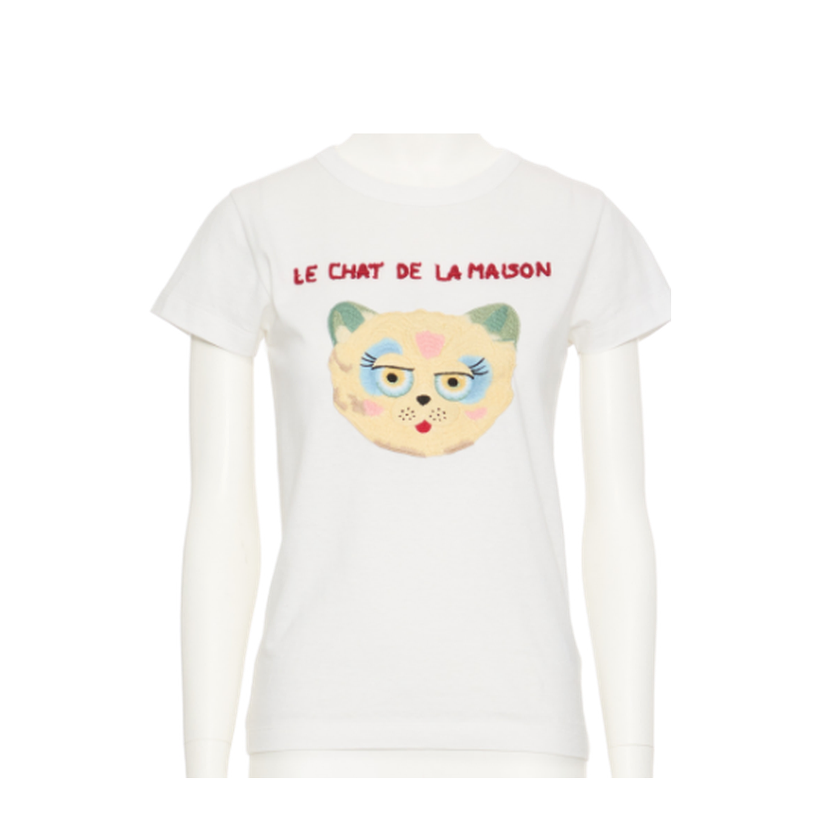 Cat-face Patch T-shirt