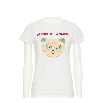 Cat-face Patch T-shirt