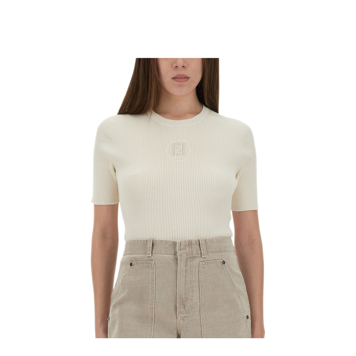 MAYFEYR - Fendi - Logo Knit T Shirt - FZXD61AUI4F08QQ