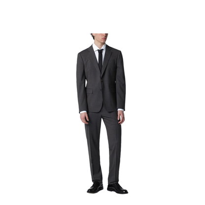 Gray Fleece Wool Two-Piece Suit