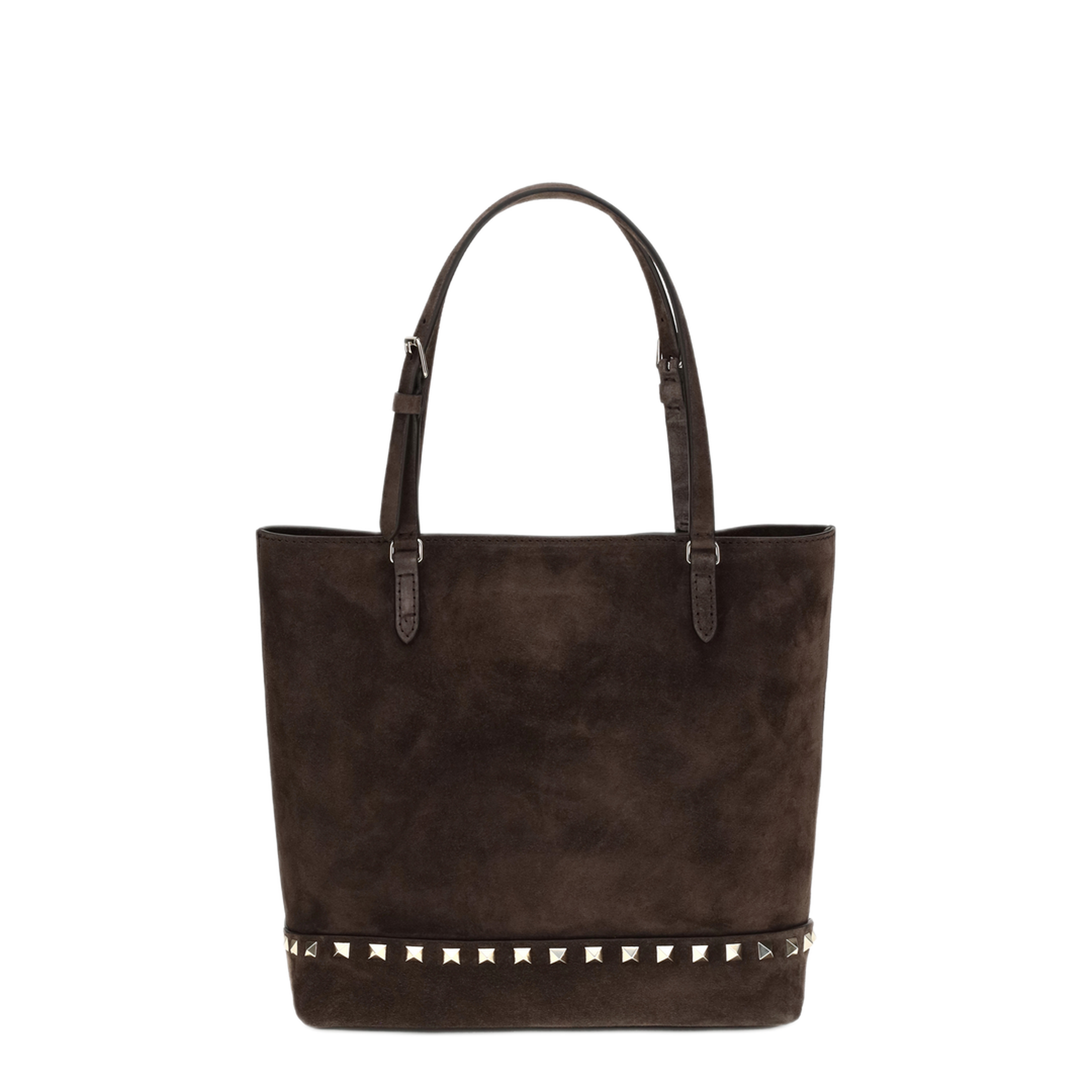 MAYFEYR - Valentino - Small Rockstud Suede Tote Bag - 9W2B0T75KQQ