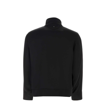 Black Enver Satin Acetate Jacket