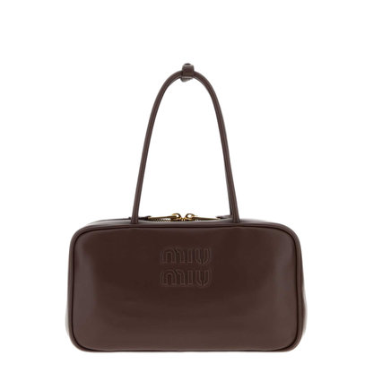MAYFEYR - Miu Miu - Dark Brown Leather Shoulder Bag - 5BB1722CRWF0NBL