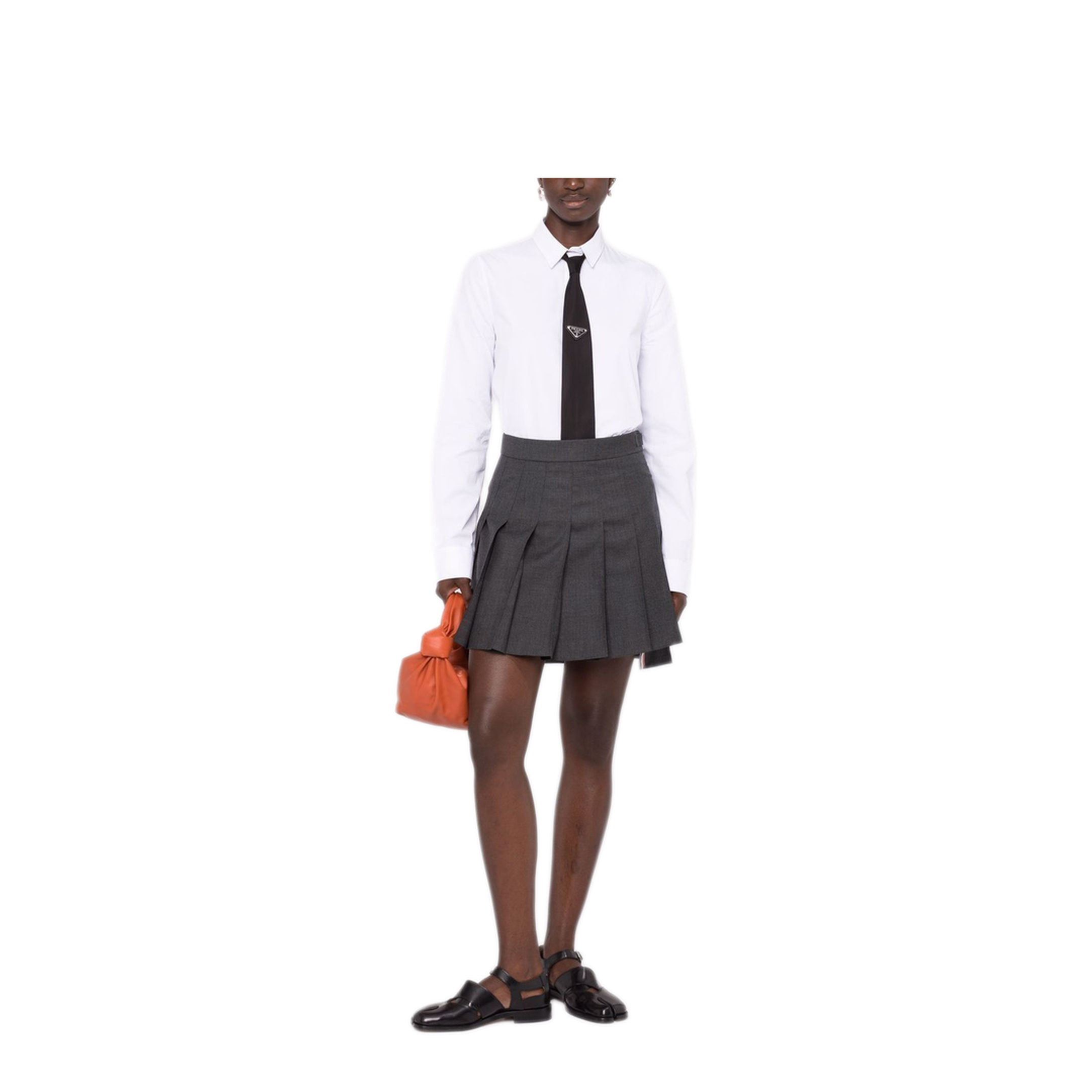 MAYFEYR - Thom Browne - Pleated Mini Skirt - FGC402V00626025