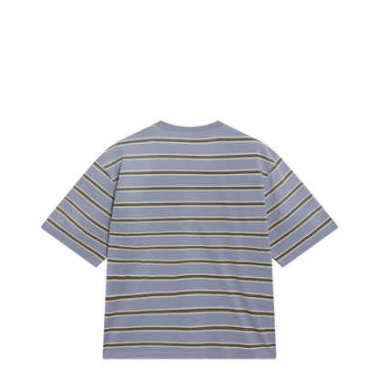 MAYFEYR - Prada - Violet Vintage-Effect Striped T-Shirt - 39684OOO196AF05KI