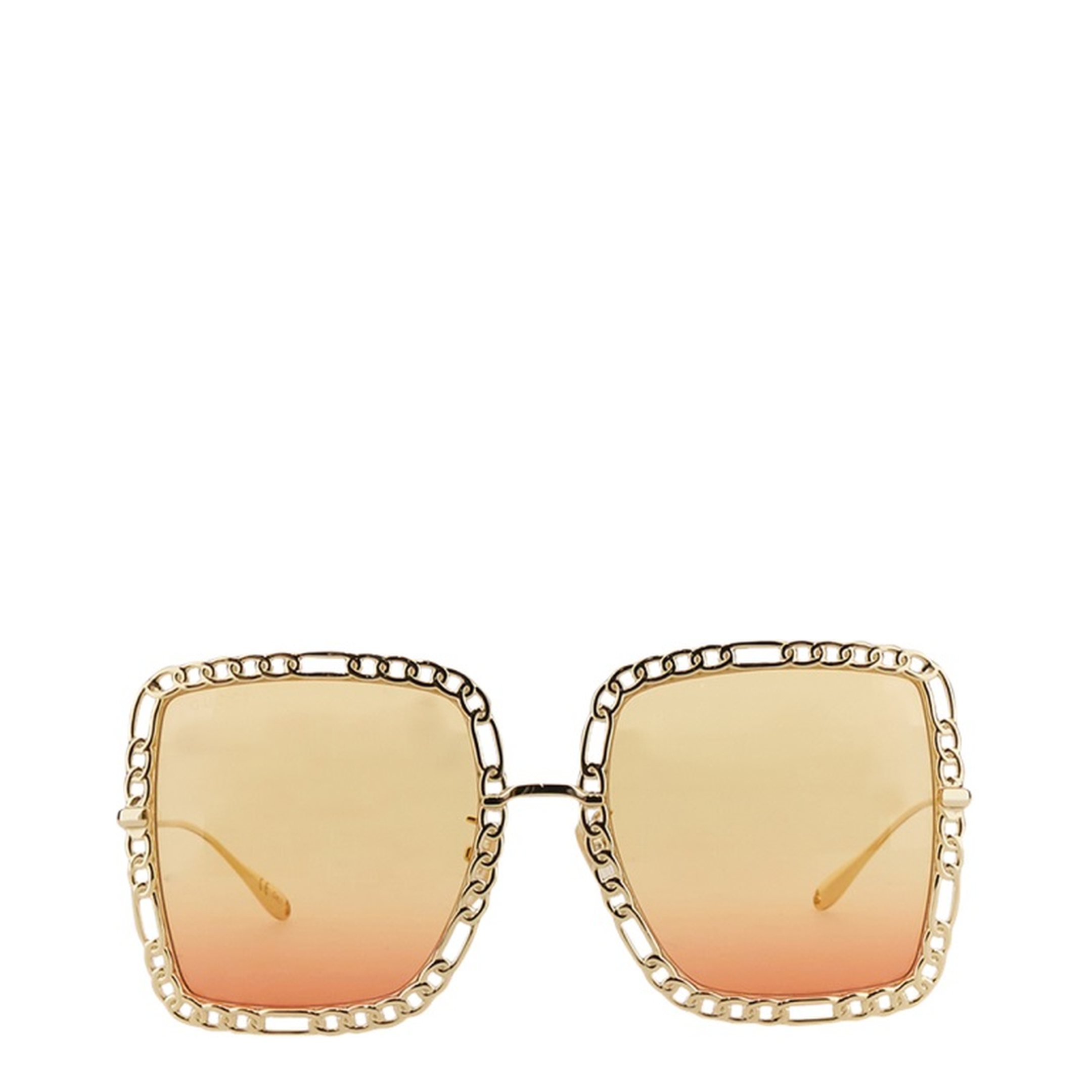 Rectangular Sunglasses - Gold
