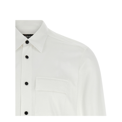 Buba Snap-Button Shirt White