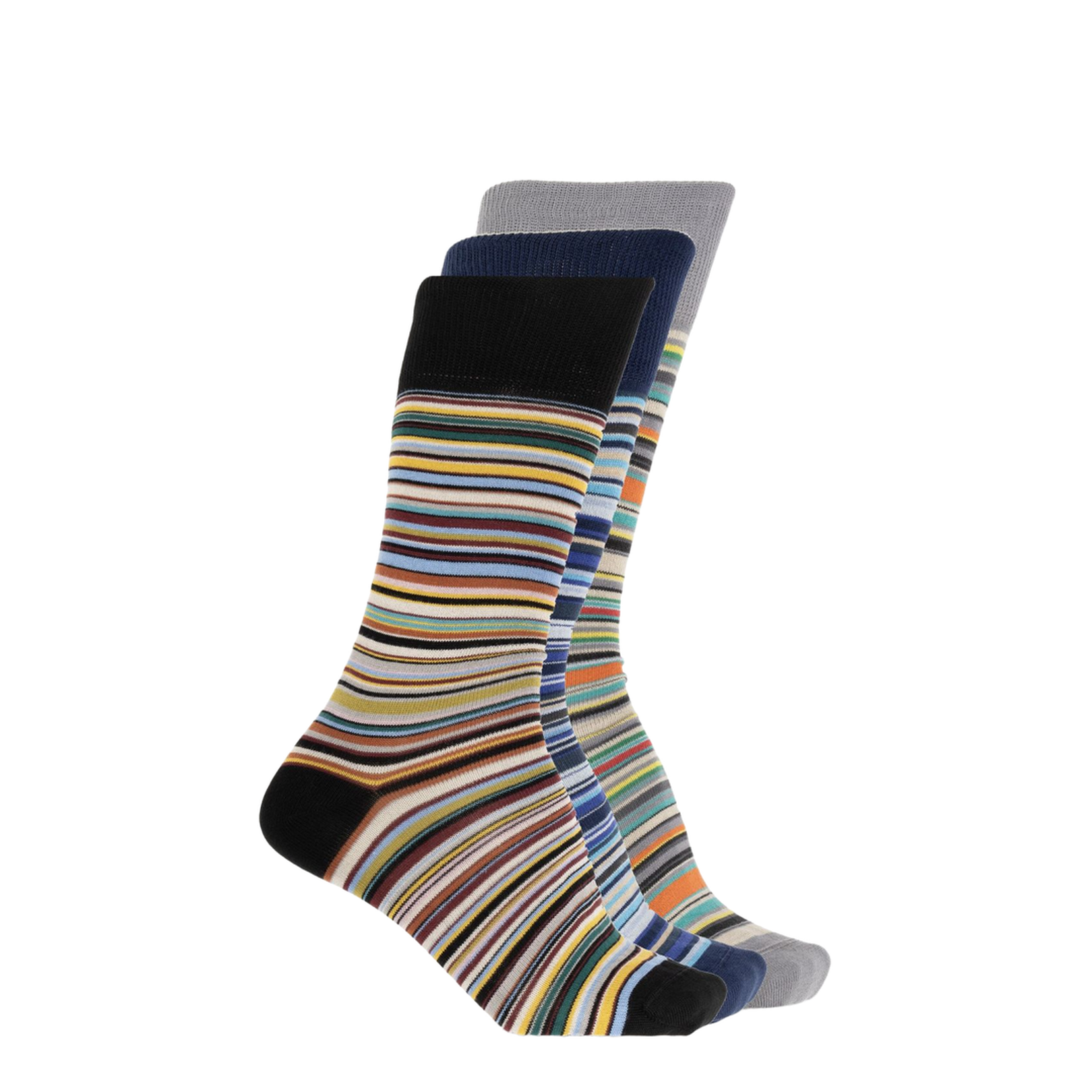 6-Pack Mixed Artist Stripe Cotton Socks