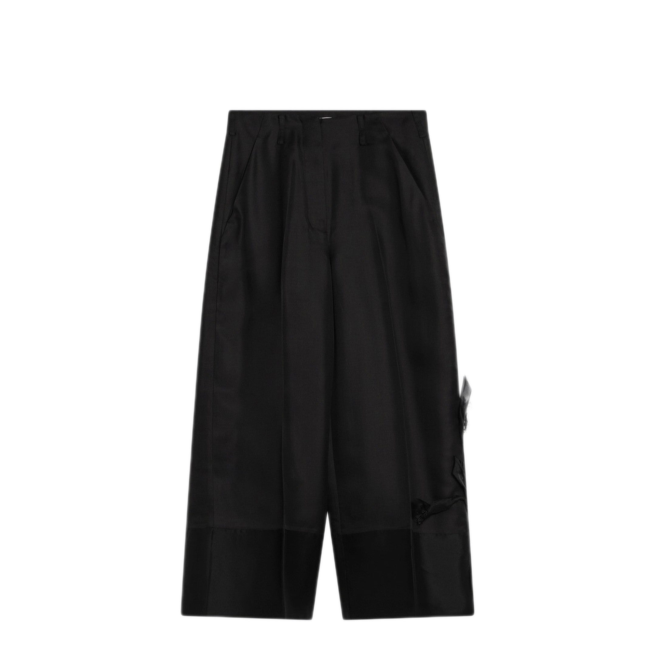 MAYFEYR - MKDT Studio - Atelier Pasa Black Trousers In Silk And Wool - 25-2-223-3905SIBLK