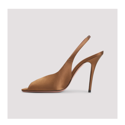 MAYFEYR - Amina Muaddi - Kistina 105 Sling Mules - 16S365928KRIMOCHA