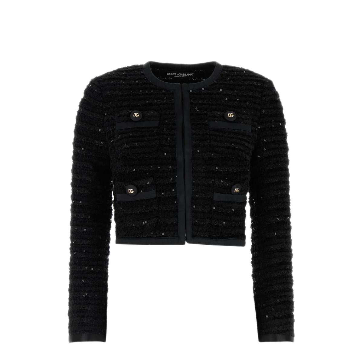 MAYFEYR - Dolce & Gabbana - Black Tweed Blazer - F27CETHUMKNN0000