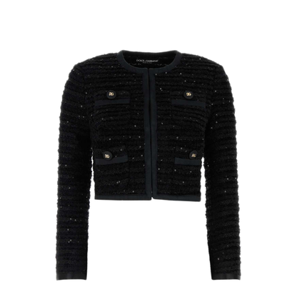 MAYFEYR - Dolce & Gabbana - Black Tweed Blazer - F27CETHUMKNN0000