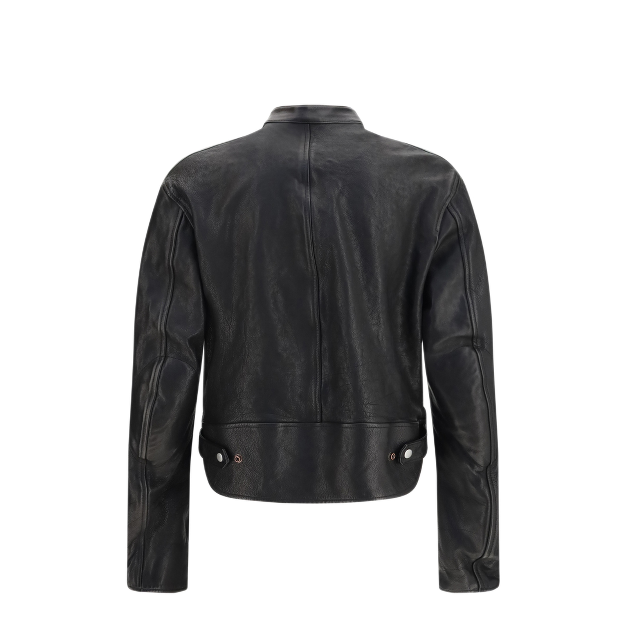 MAYFEYR - Gucci - Buffalo Leather Bomber With Web Trim - 865374XNBC4