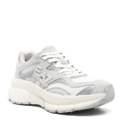 Light Grey Front Lace-Up Sneakers