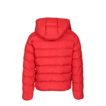 Montbrocq Hooded Short Down Jacket - Red