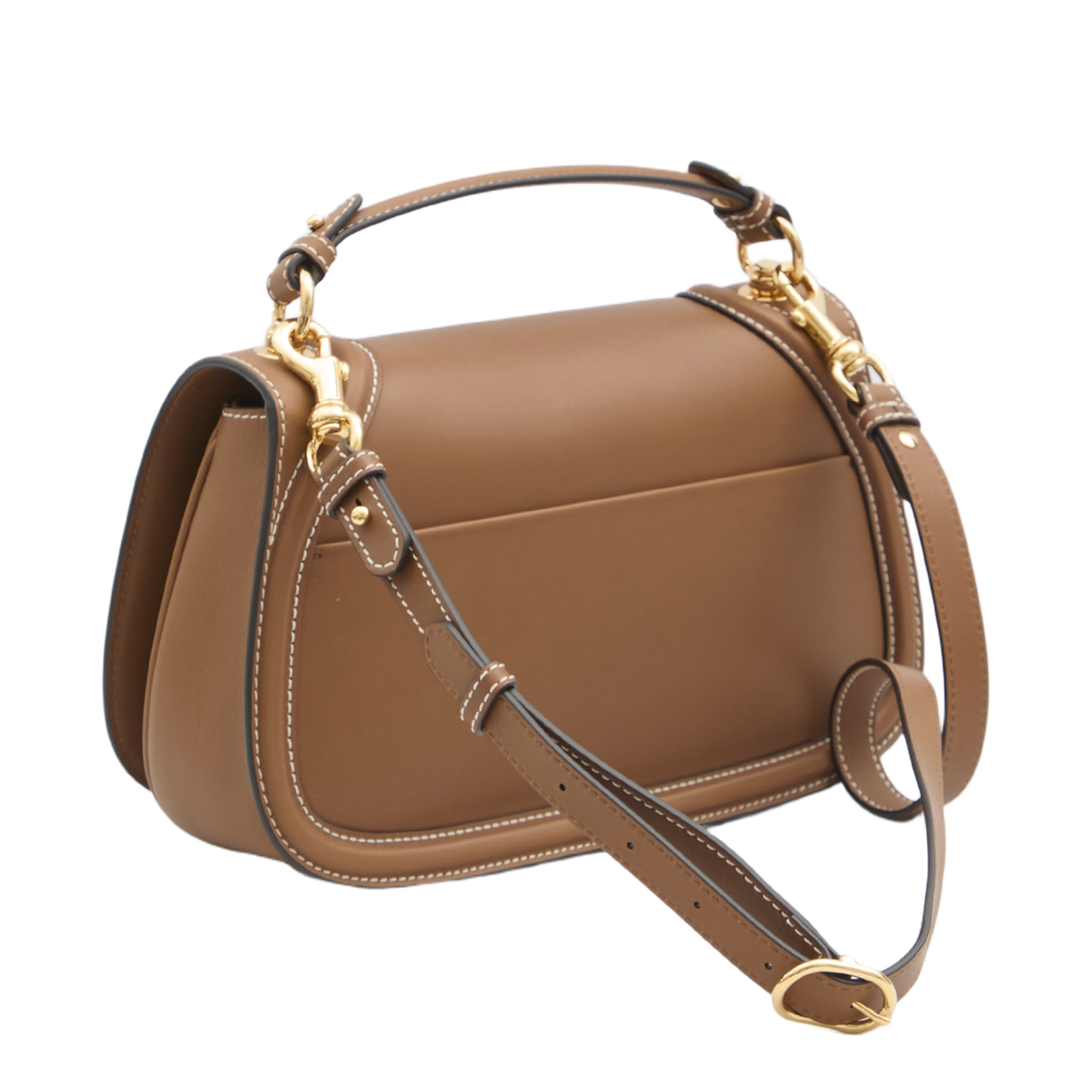 Camel Leather Medium Blondie Handbag