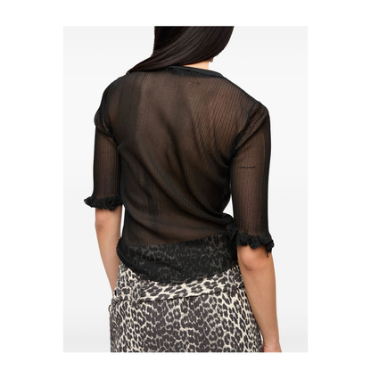 Sheer Jacquard Top