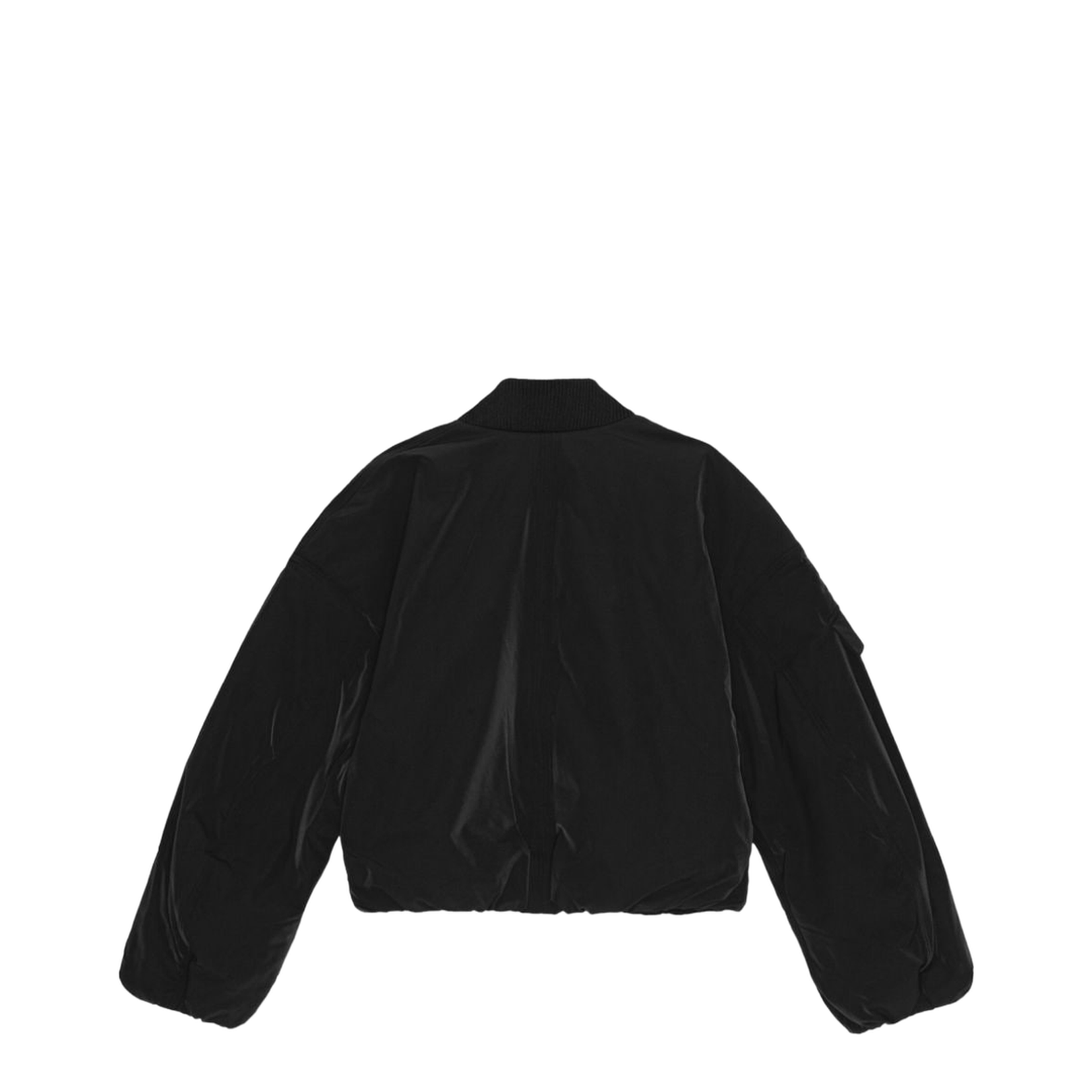 Light Twill Oversized Short Bomber Jacket