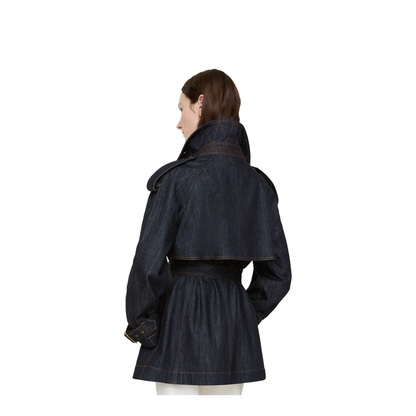 MAYFEYR - Burberry - Short Denim Fitzrovia Trench Coat - 8126364A1185