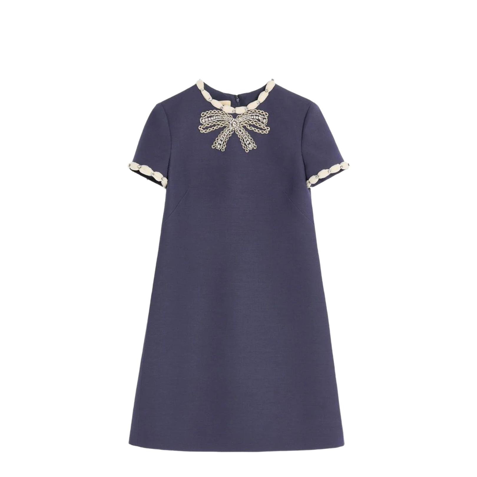 Wool and Silk Embroidered Dress