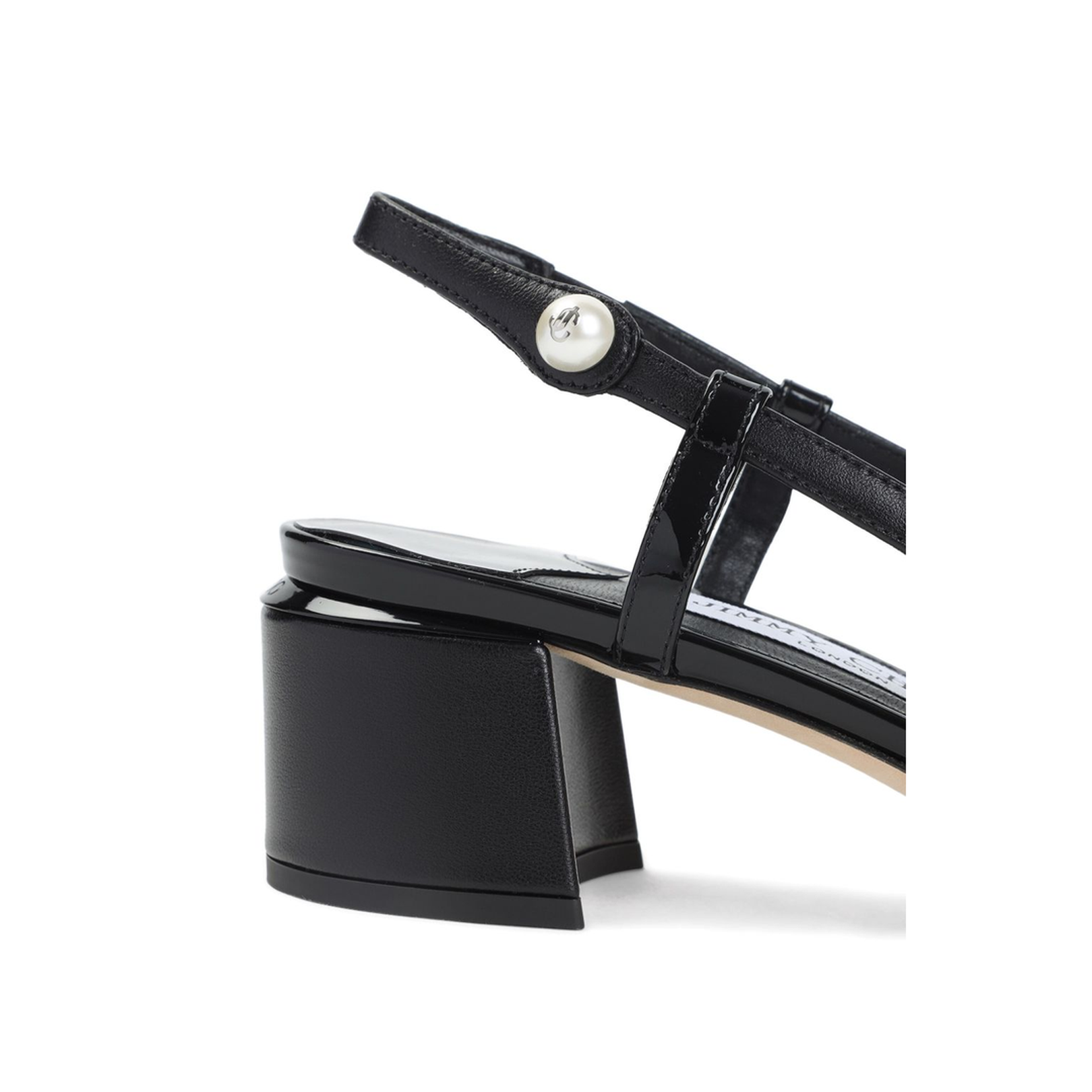 Black Nappa and Patent Leather Pumps