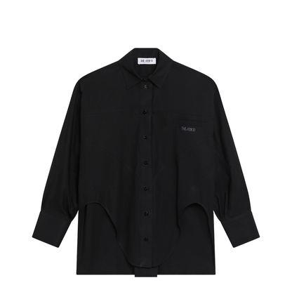 MAYFEYR - The Attico - Black Cotton Shirt With Logo - 261WCH00049CCC052AA100