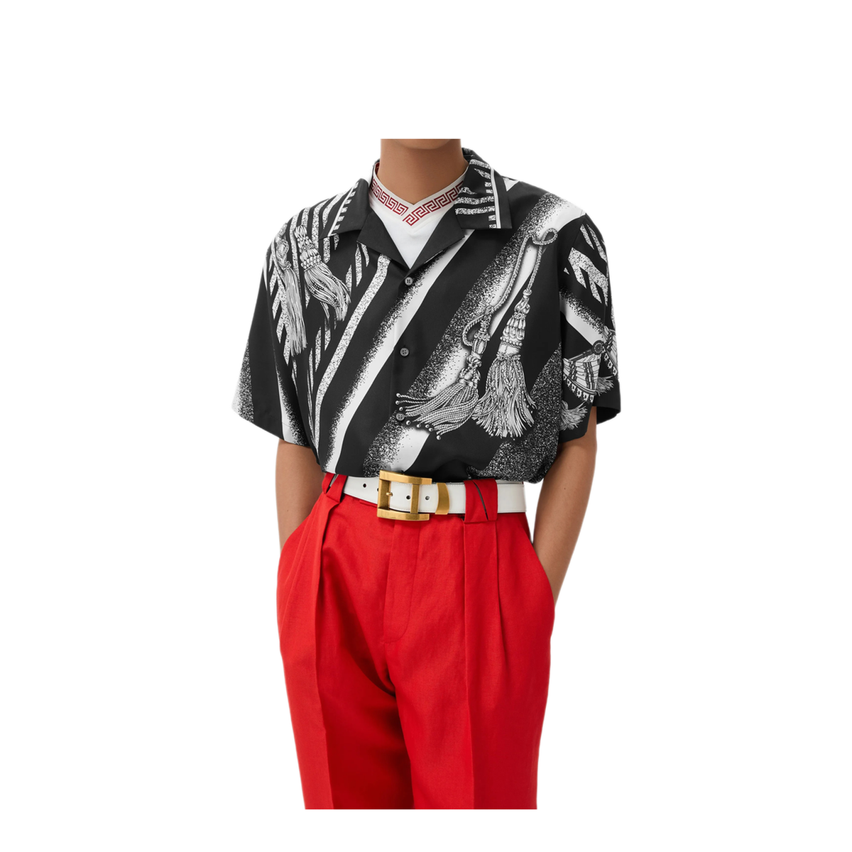 MAYFEYR - Versace - Printed Silk Twill Shirt - 10257031A186815B040