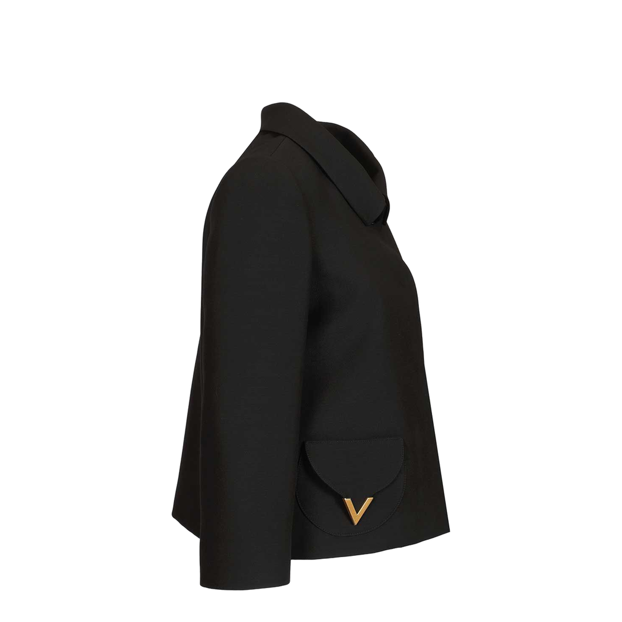 Solid Crepe Couture Jacket