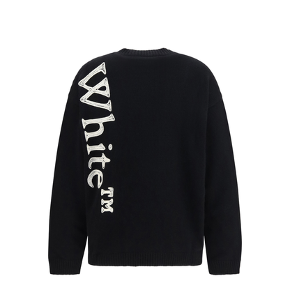 MAYFEYR - Off-White - Vertical Bookish Crewneck Sweater - 2FE00534T